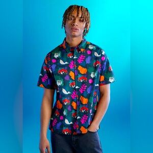 Disney The Little Mermaid Woven Shirt For Men Live Action Film Size Medium $60